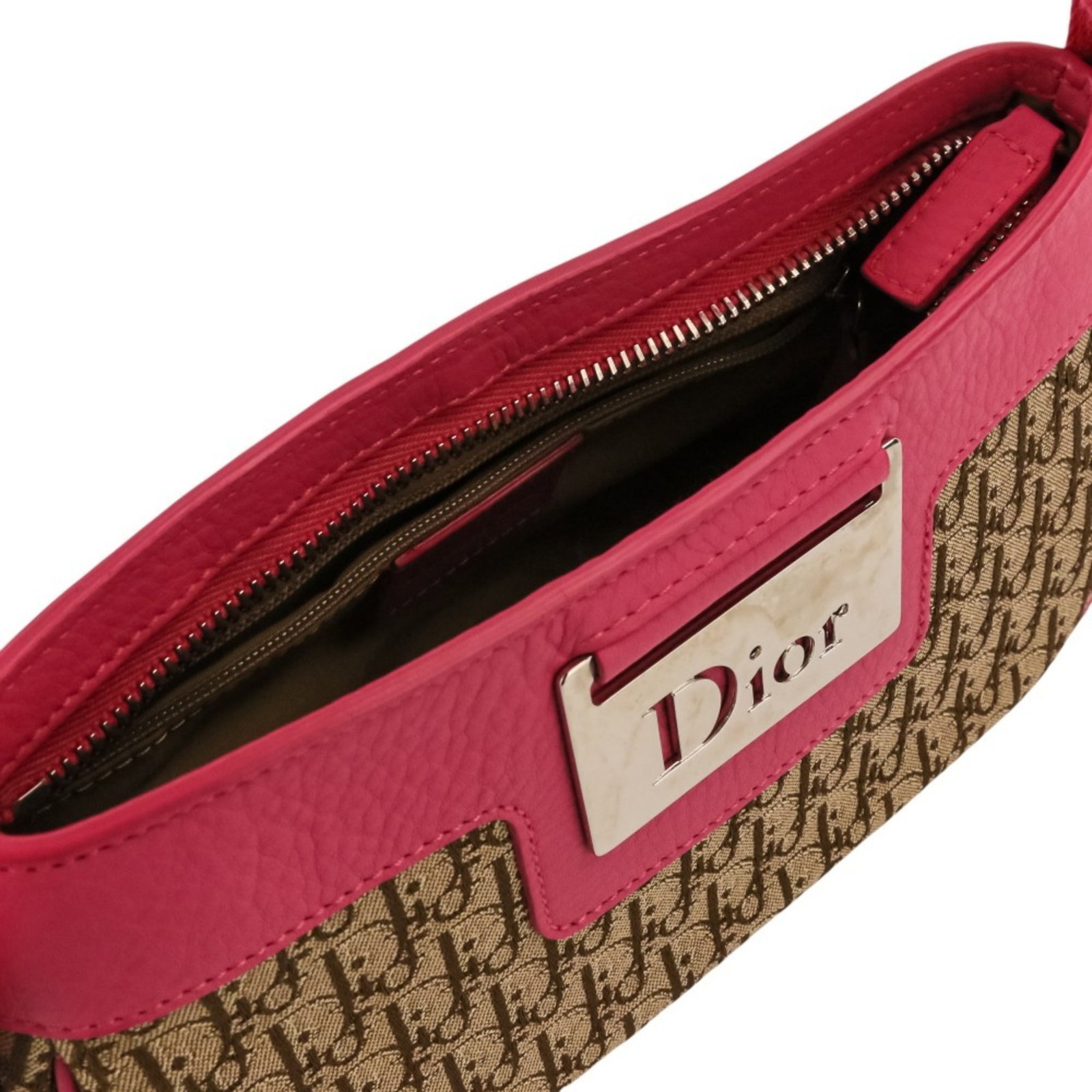 Handbag Canvas Leather Dior - 10