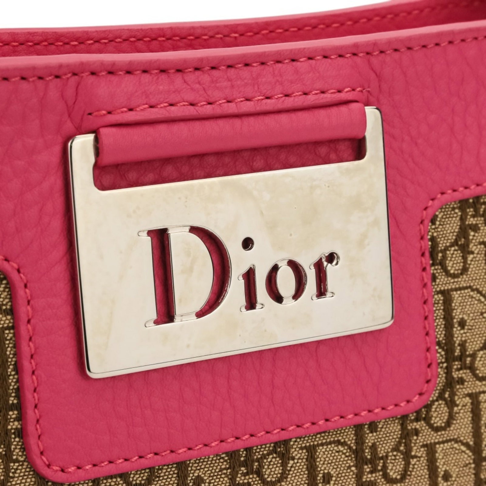 Handbag Canvas Leather Dior - 12