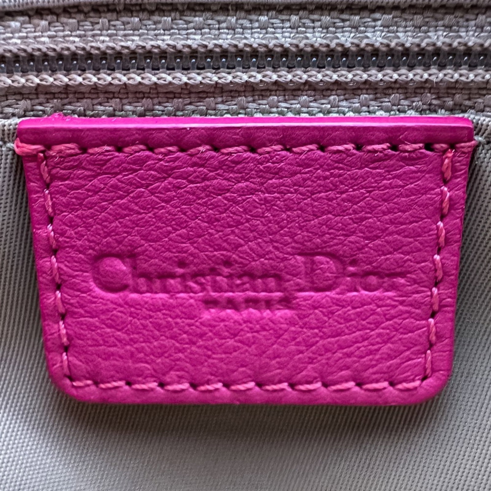 Handbag Canvas Leather Dior - 13