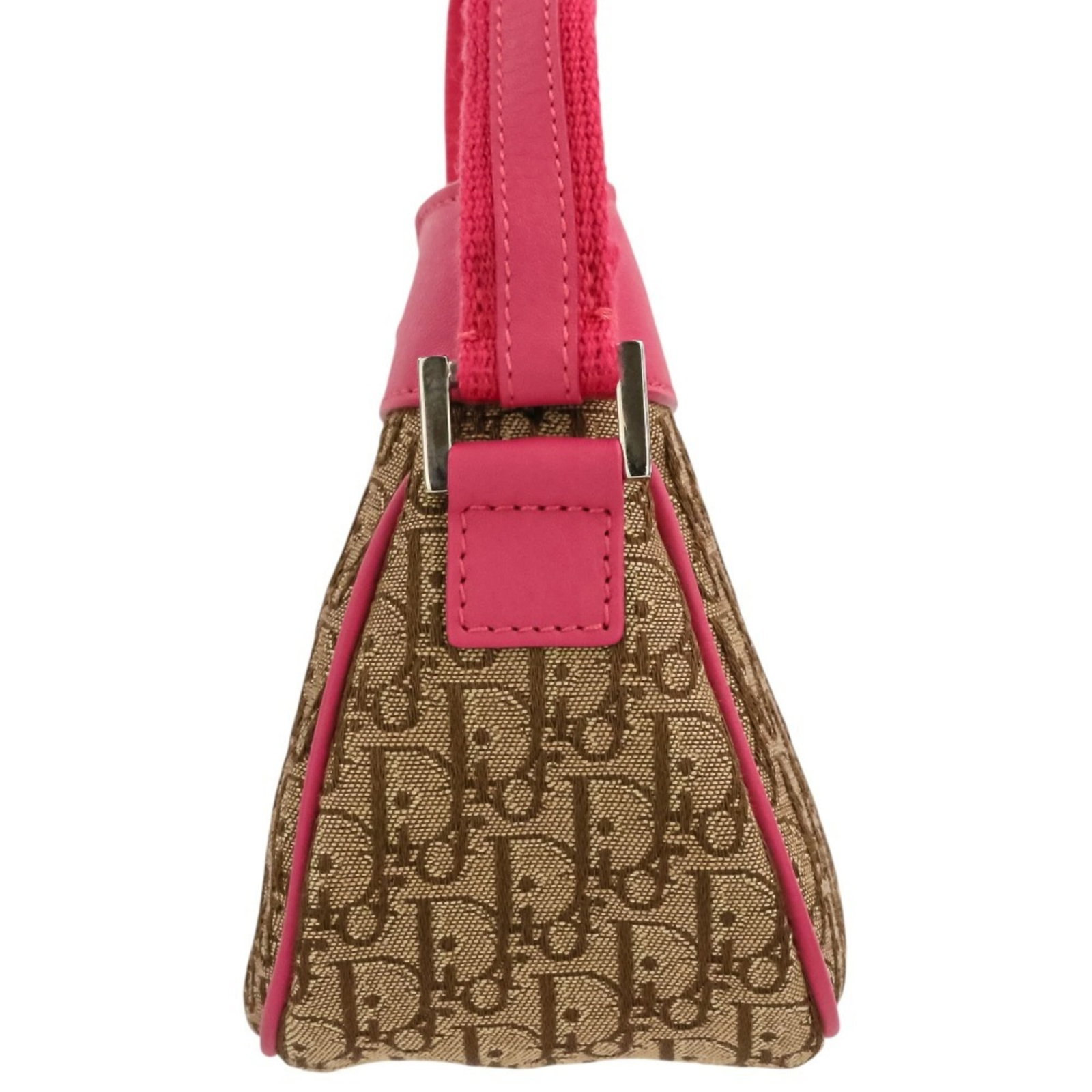 Handbag Canvas Leather Dior - 3
