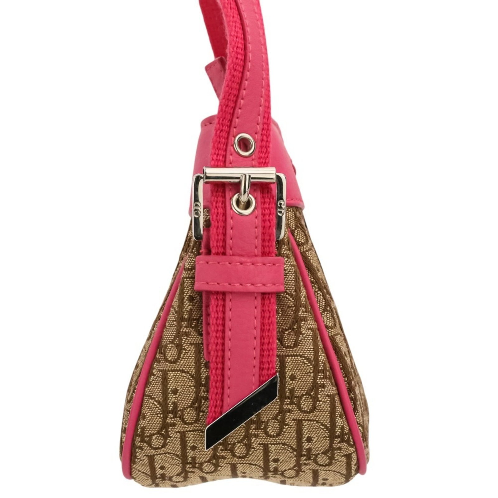 Handbag Canvas Leather Dior - 4