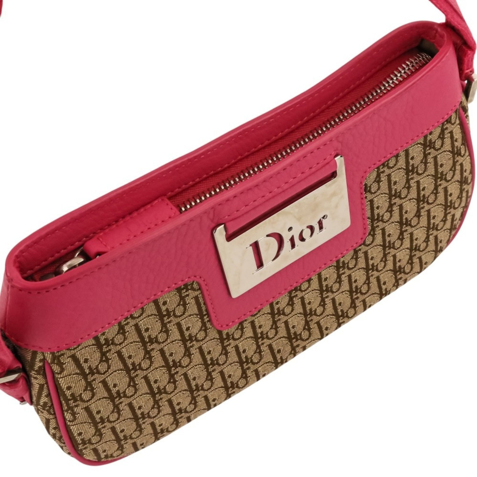 Handbag Canvas Leather Dior - 9