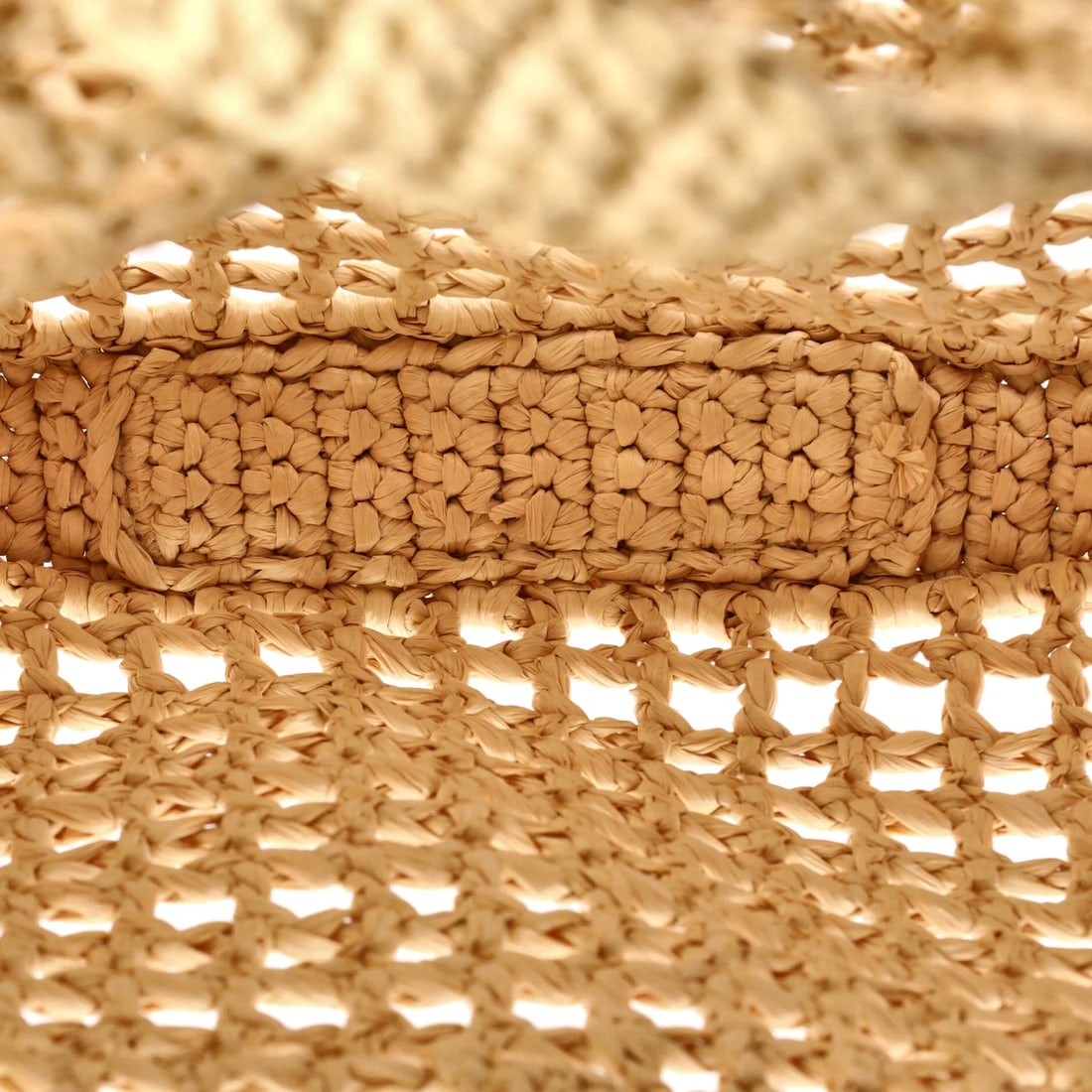 Logo Open Prada Tote Raffia Triangle - 5