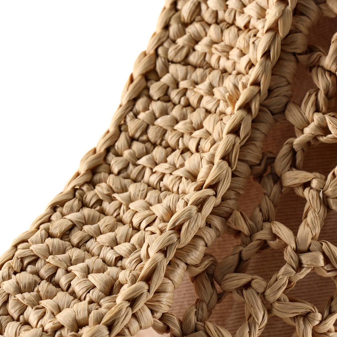 Logo Open Prada Tote Raffia Triangle - 6