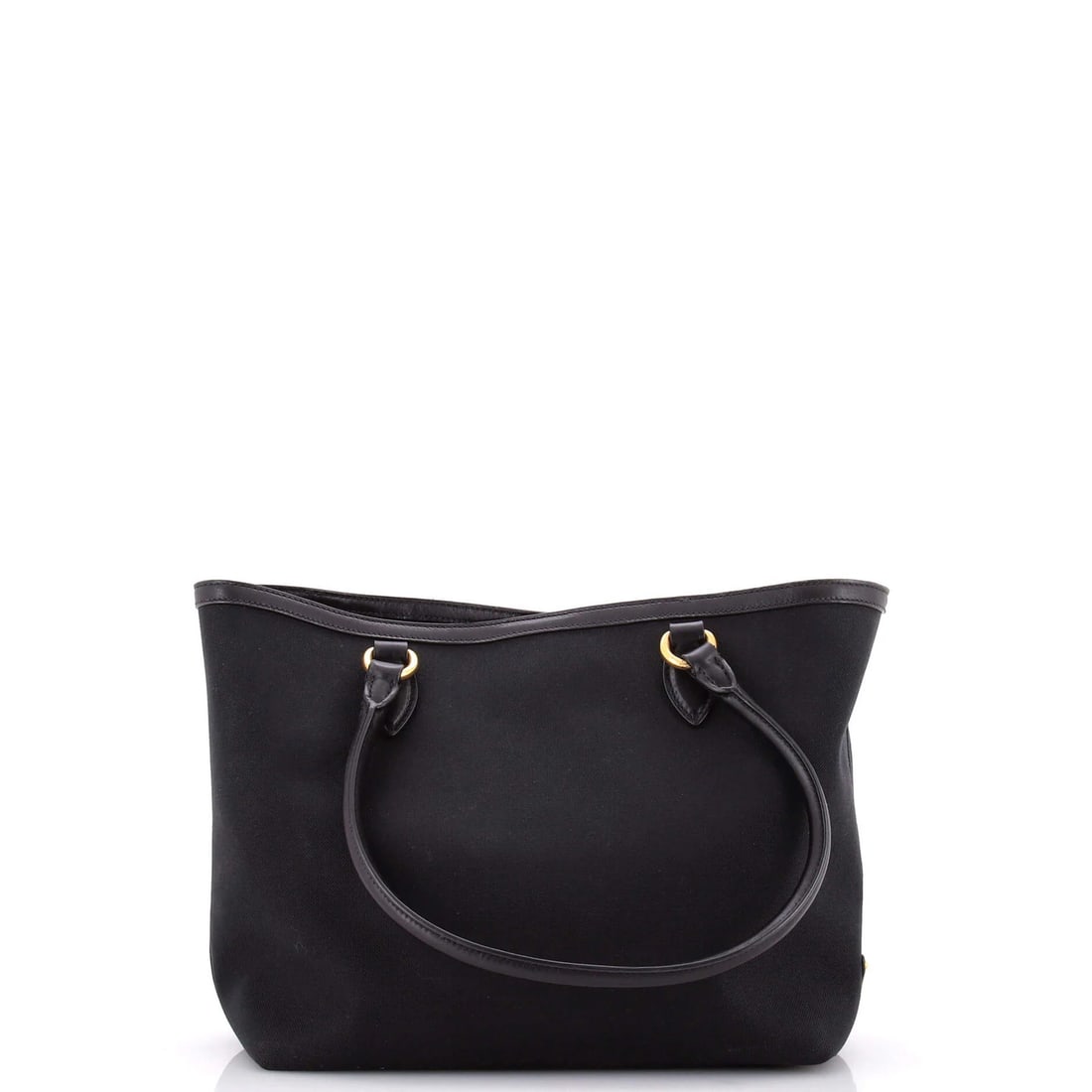 Canvas tote open small Prada logo - 3