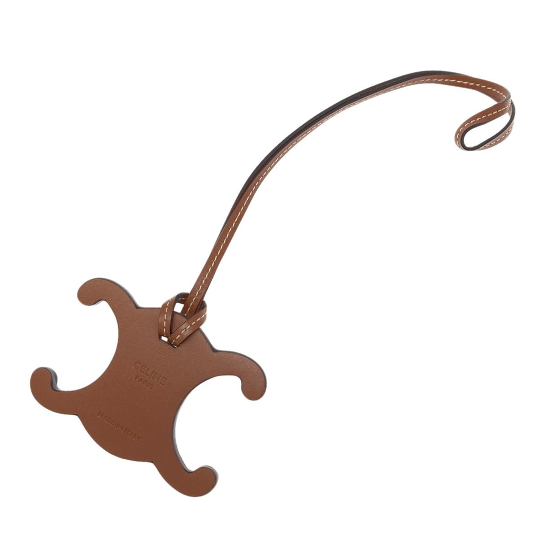 Charm Key Leather Celine Ring - 2