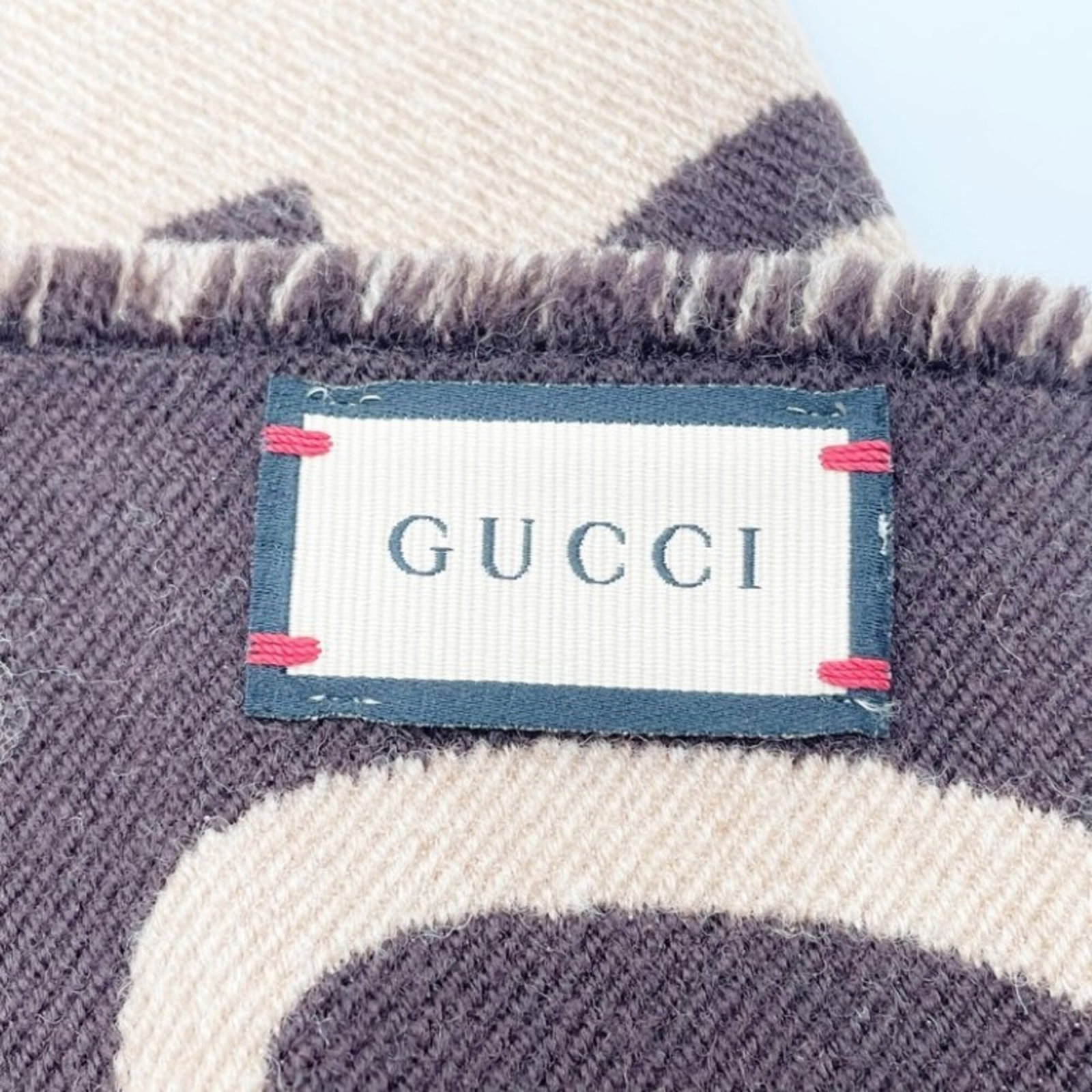 Silk scarf wool gucci - 5
