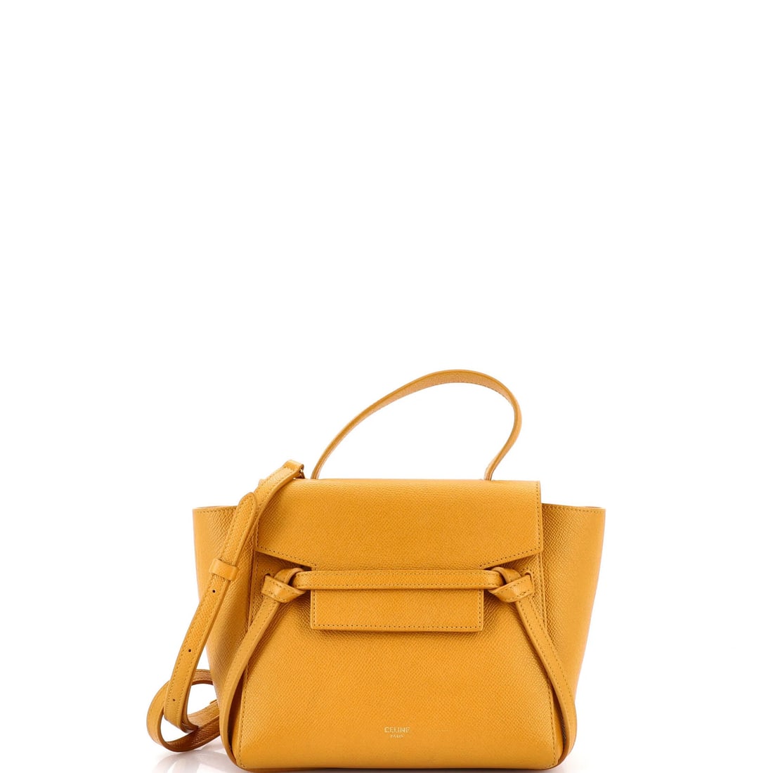 Nano Textured Leather Belt Bag Celine: Nano Textured Leather Belt Bag Celine Nano Textured Leather Belt Bag Celine - A stylish and textured shoulder bag with a unique nano finish, featuring a bright yellow exterior and matching raw leather
