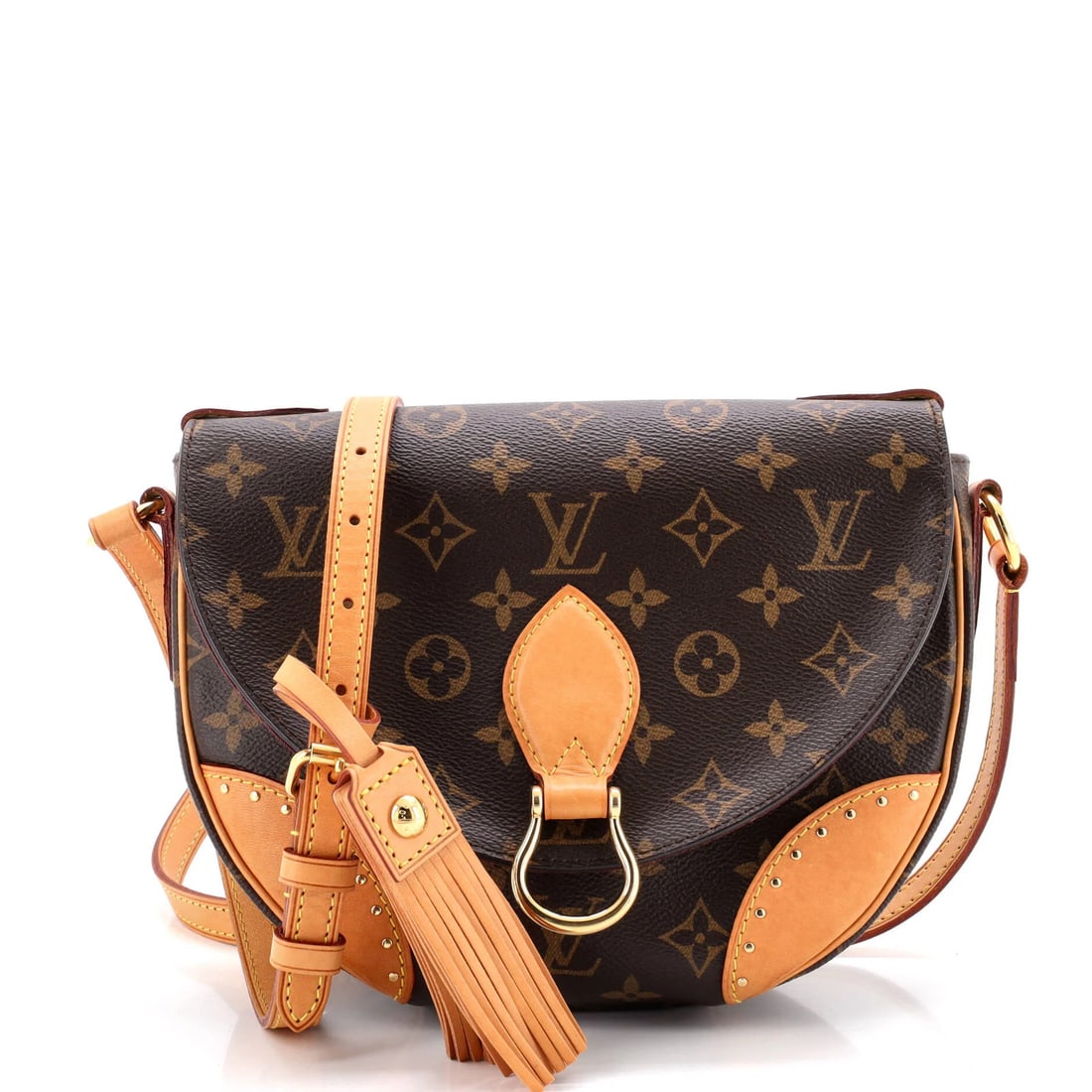 Louis Vuitton Saint Cloud NM Bag Monogram Canvas: Louis Vuitton Saint Cloud NM Bag Monogram Canvas Brown Louis Vuitton Saint Cloud NM Bag Monogram Canvas with minor scuffs, creases, and edge wear. This cross body bag features a classic canvas design
