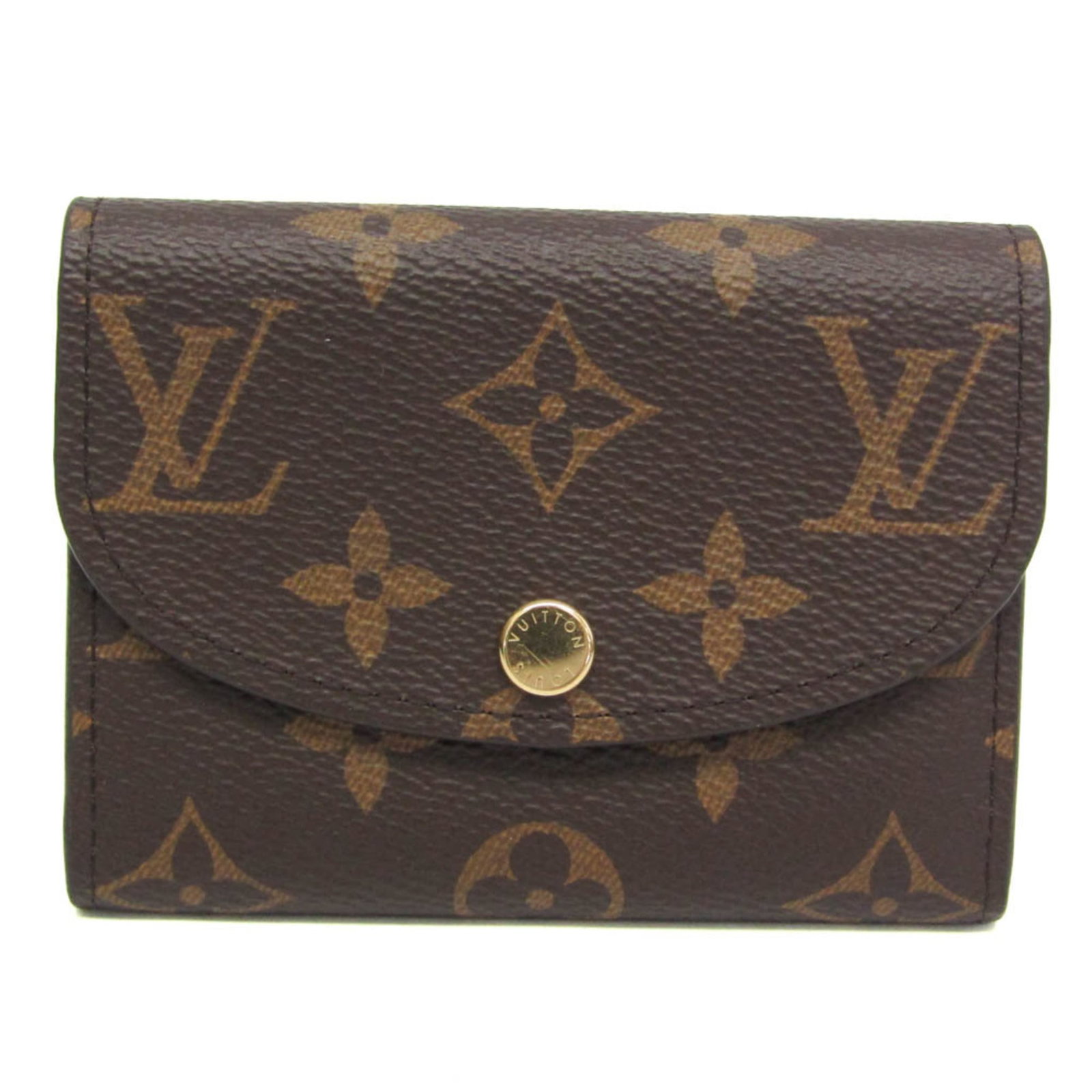 Louis Vuitton Coin Purse/ Coin Case Monogram: Louis Vuitton Coin Purse/ Coin Case Monogram The Louis Vuitton Rosalie Coin Purse features the iconic Monogram pattern in brown and rose ballerine hues, with a snap fastener closure and two inner pock