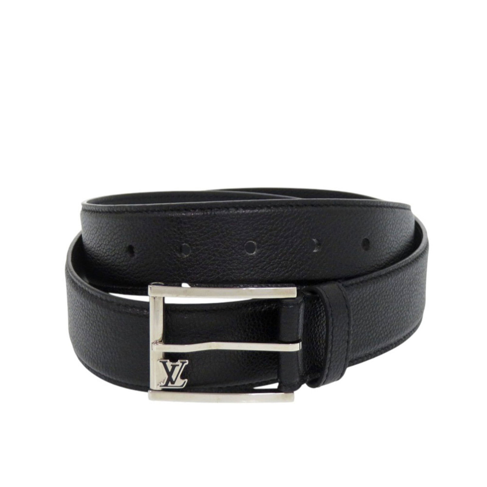 Vuitton Standard Belt Louis: Vuitton Standard Belt Louis Standard belt from Louis Vuitton, crafted from high-quality black leather. Available in two sizes to fit most waistlines, with a classic design that complements a variety o
