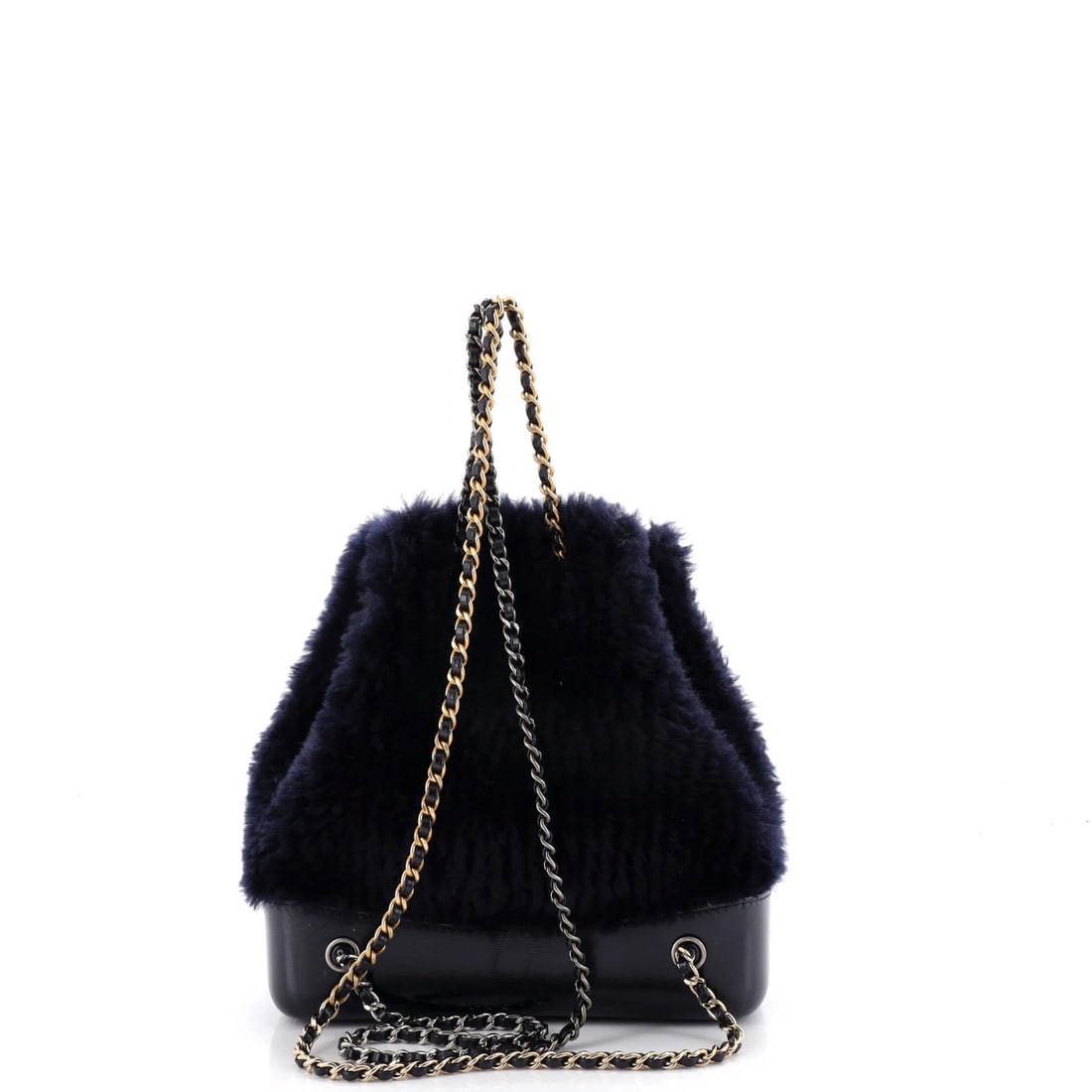Small shearling leather backpack by Chanel - 3