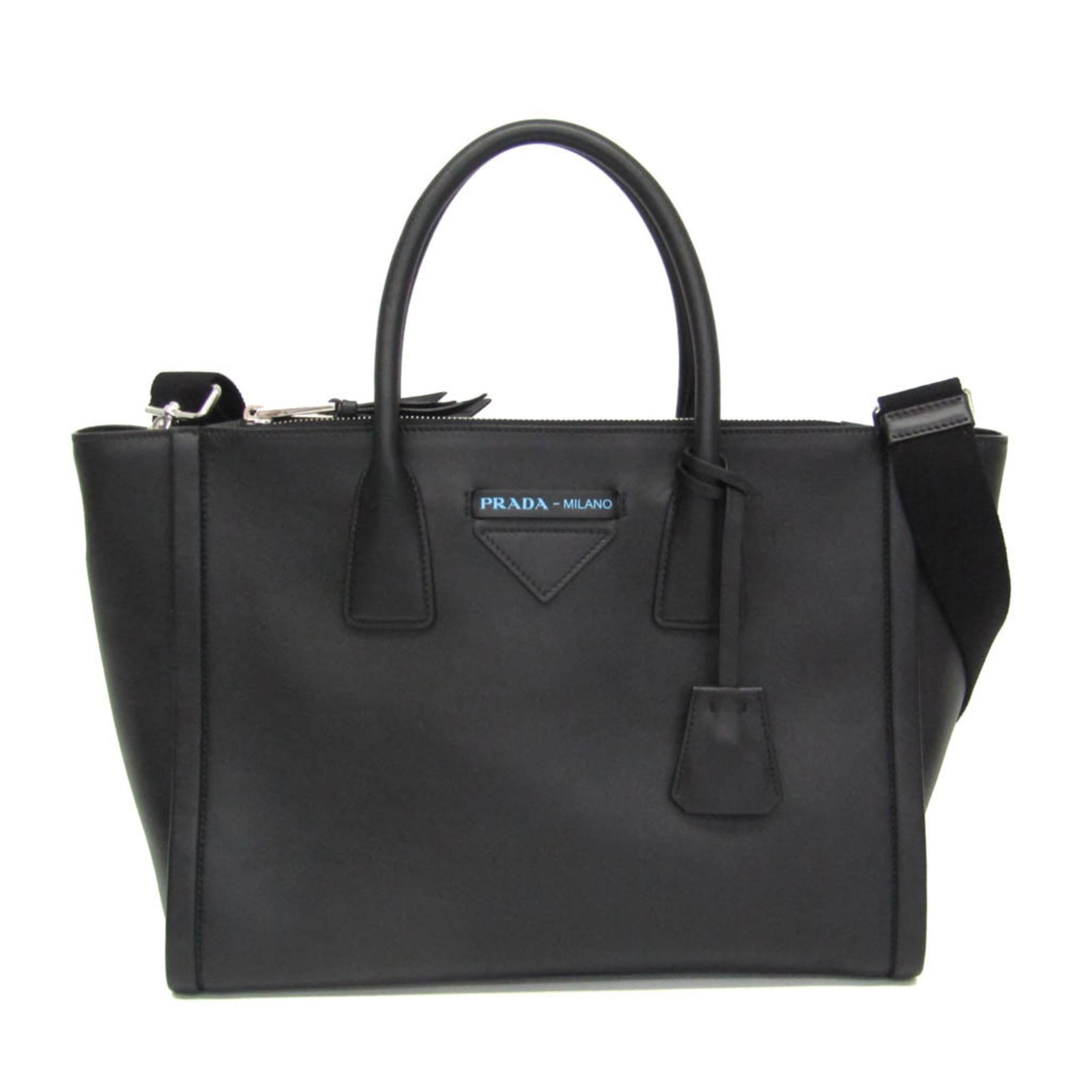 Prada Shoulder Bag Tote Bag Leather: Prada Shoulder Bag Tote Bag Leather The Prada GRACE LUX shoulder bag tote features a sleek black leather design with an open front and two outer pockets, including a zipper pocket. This stylish bag