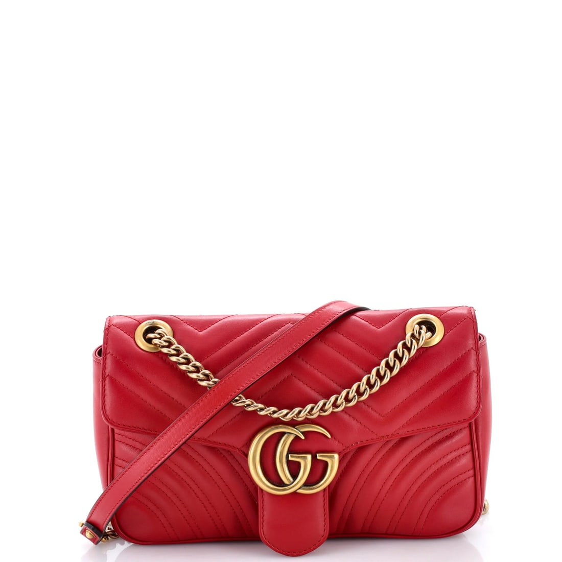 Marmont Flap Bag Medium Matelasse Leather Gucci GG (1 of 7)