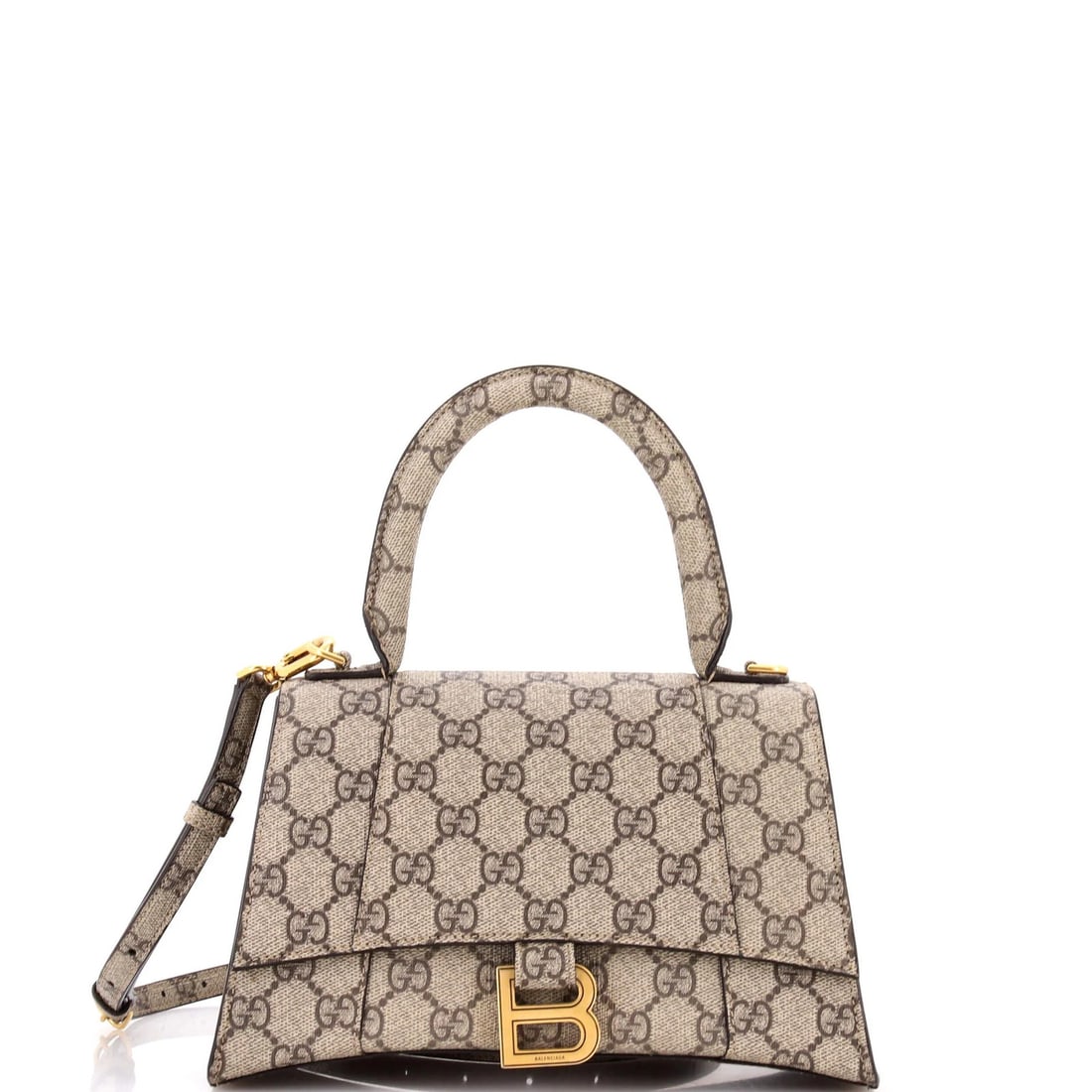 Gucci x Balenciaga The Hacker Project Hourglass Top Handle Bag GG Coated Canvas (1 of 5)