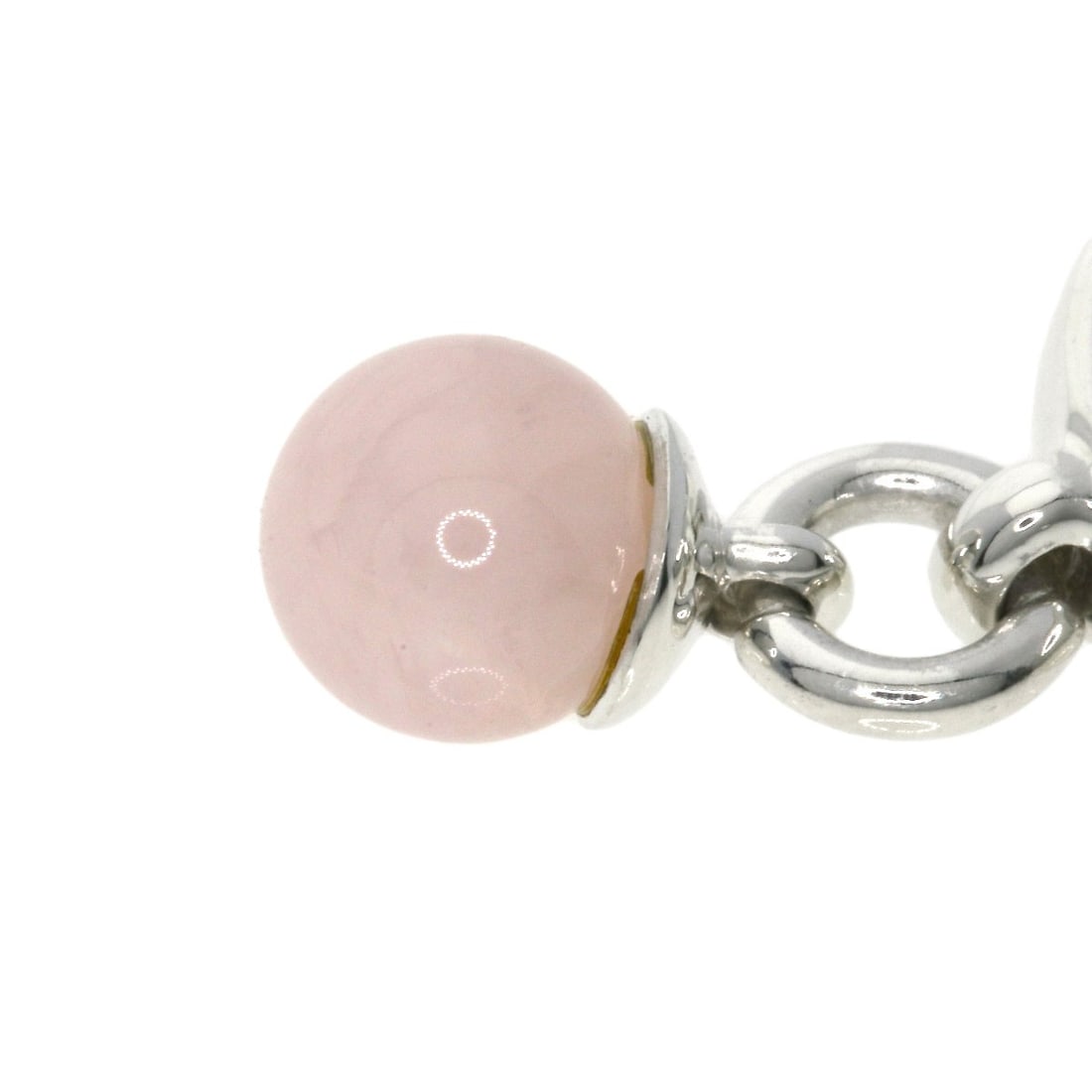 Tiffany Co Ball Rose Silver Quartz Dunkle Ring - 8