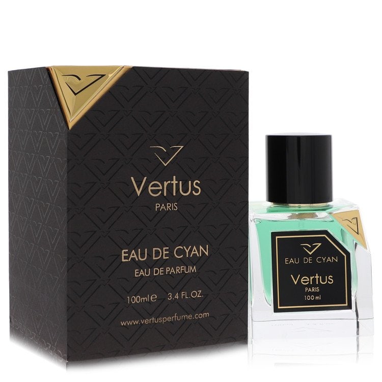 Vertus Eau De Cyan by Vertus Eau De Parfum Spray (Unisex) 3.4 oz: Vertus Eau De Cyan by Vertus Eau De Parfum Spray (Unisex) 3.4 oz Vertus Eau De Cyan by Vertus Eau De Parfum Spray is a unisex cologne available in a 3.4 oz size. This fragrance features the brand's si