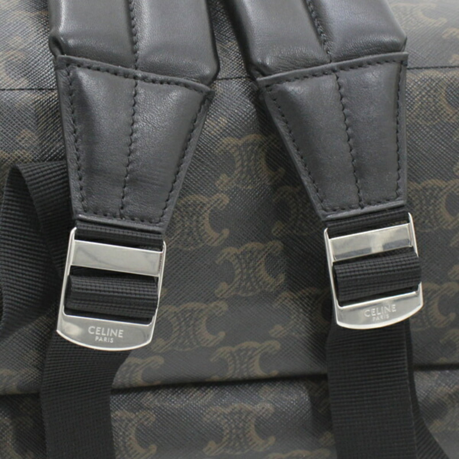 Canvas leather backpack - 7
