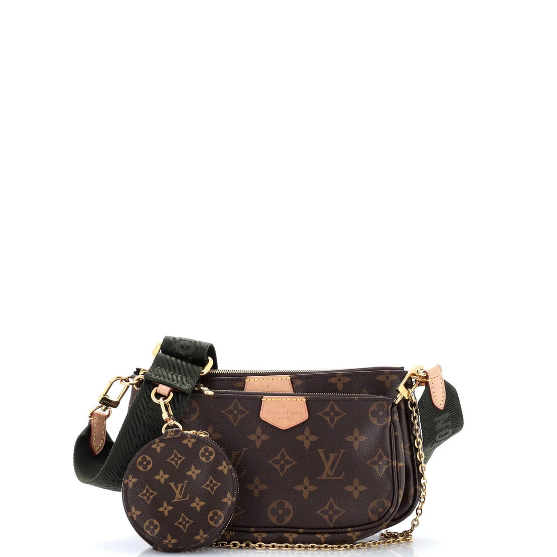 Canvas Monogram Pochette Multi Accessoires Louis Vuitton: Canvas Monogram Pochette Multi Accessoires Louis Vuitton Canvas Monogram Pochette Multi Accessoires Louis Vuitton. This brown canvas cross body bag features the iconic monogram pattern and comes with