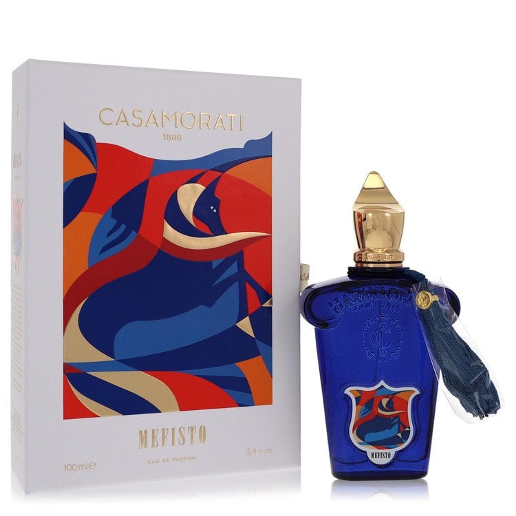 Mefisto by Xerjoff Eau De Parfum Spray 3.4 oz: Mefisto by Xerjoff Eau De Parfum Spray 3.4 oz Mefisto by Xerjoff Eau De Parfum Spray offers a refreshing citrusy aroma, blending grapefruit, bergamot, and Almafi Coast lemon. Subtle floral notes of