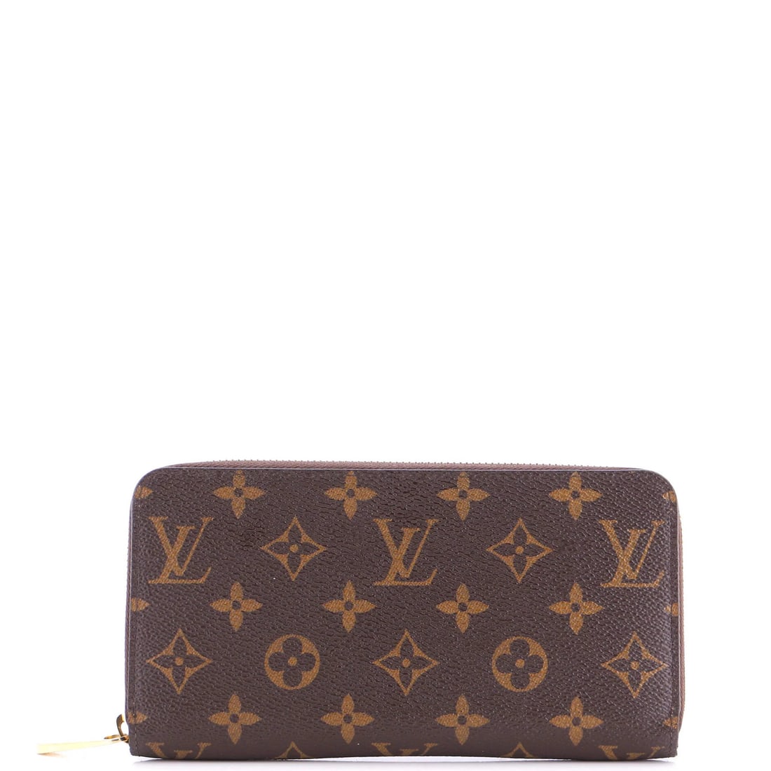 Louis Vuitton Zippy Monogram Wallet Canvas: Louis Vuitton Zippy Monogram Wallet Canvas Brown Louis Vuitton Zippy Monogram Canvas Wallet with gold hardware, featuring minor creases on the exterior and peeling wax edges. The interior boasts