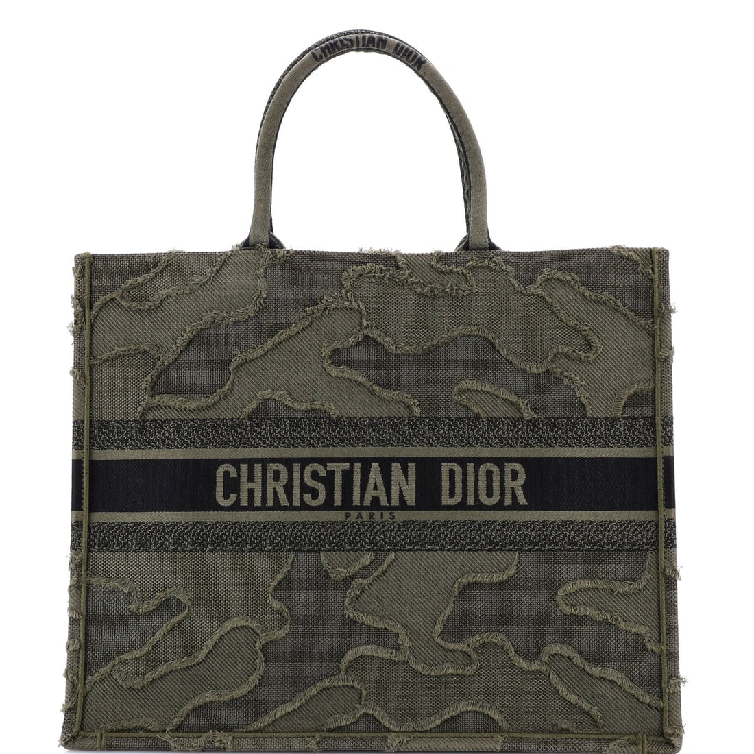 Camouflage Canvas Embroidered Large Book Tote Christian Dior (1 of 7)