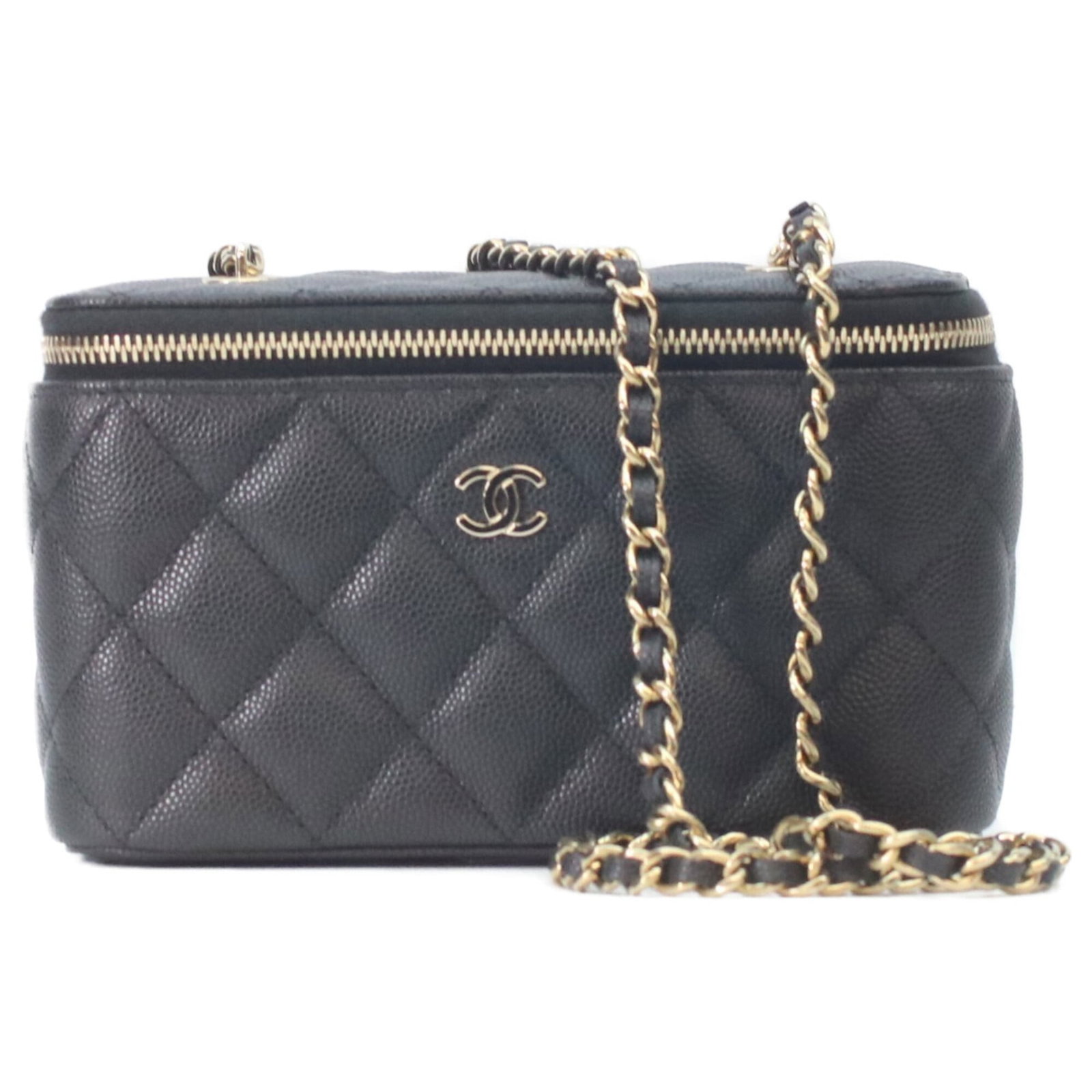 Calfskin Grained Shoulder Bag Chanel: Calfskin Grained Shoulder Bag Chanel Calfskin Grained Shoulder Bag Chanel - A sleek and sophisticated accessory, this black shoulder bag features gold hardware and a classic design. Made from high-qua