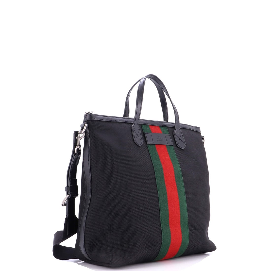 Gucci Web Zip Tote Techno Canvas Medium - 2