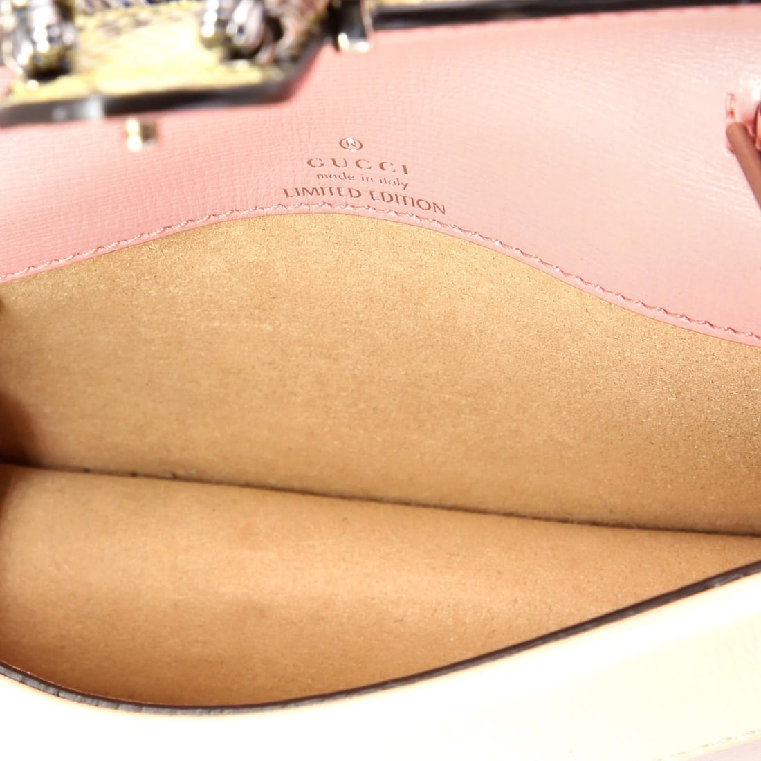 Gucci super mini python leather bag - 5