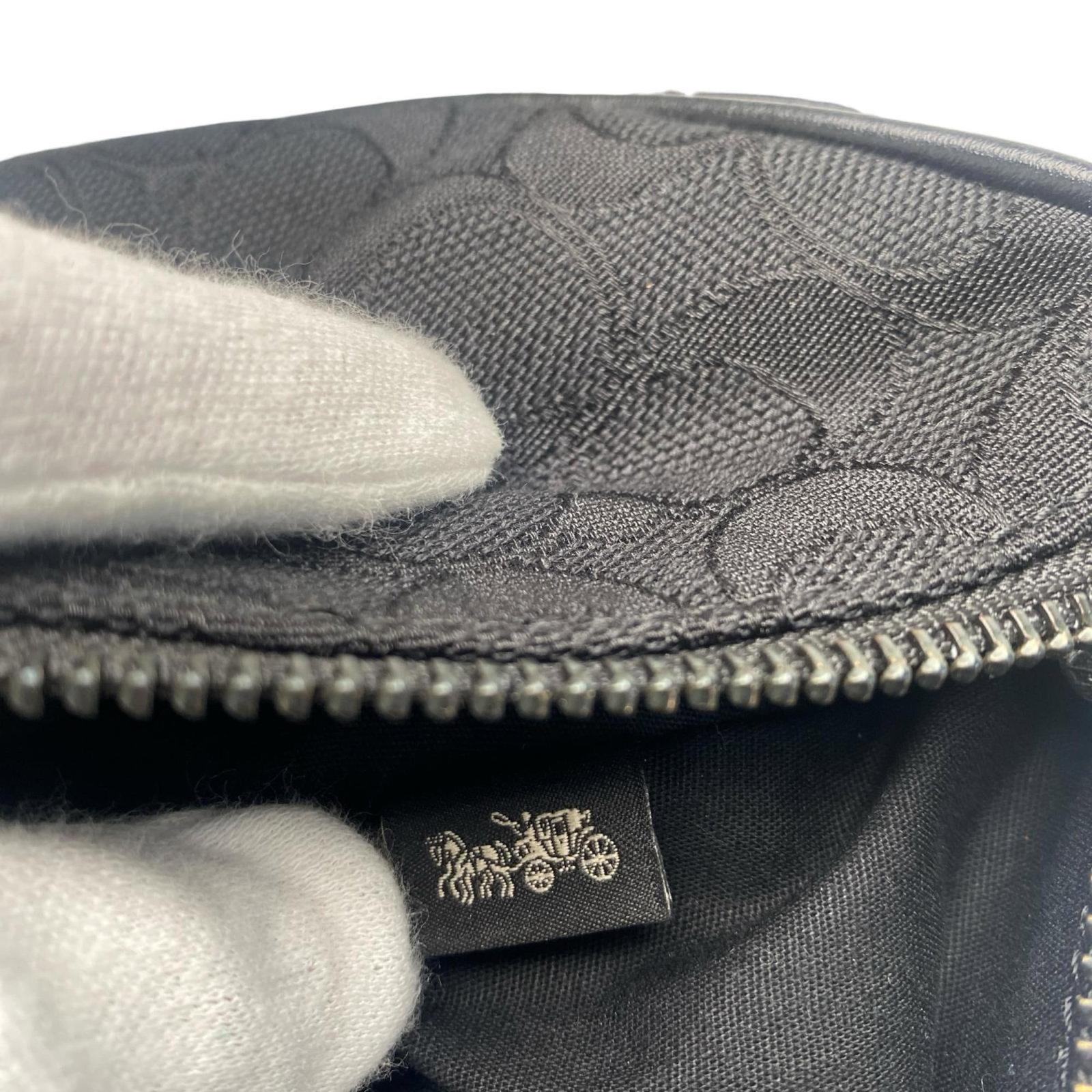 Canvas shoulder bag coach - 11