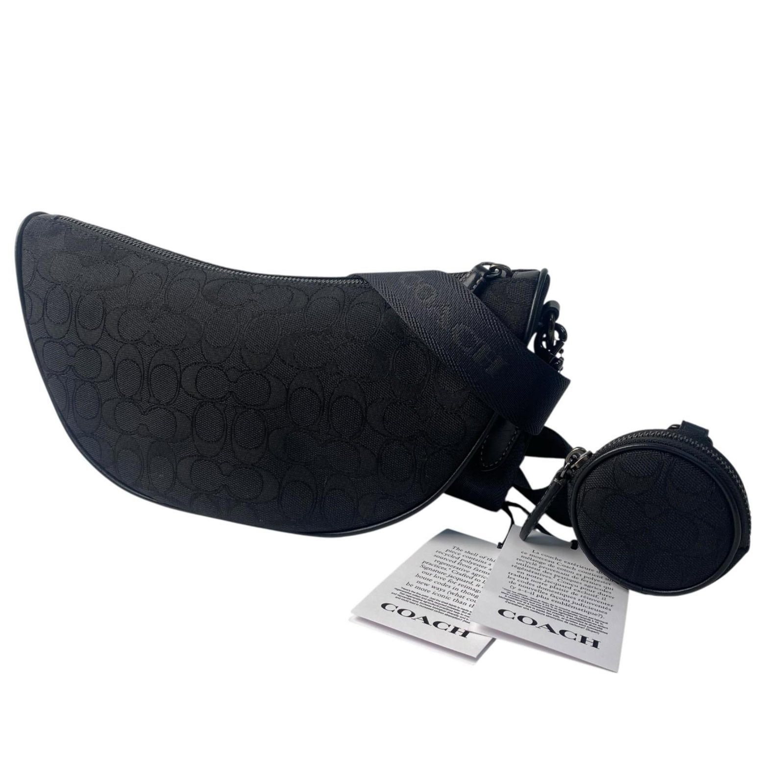 Canvas shoulder bag coach - 2