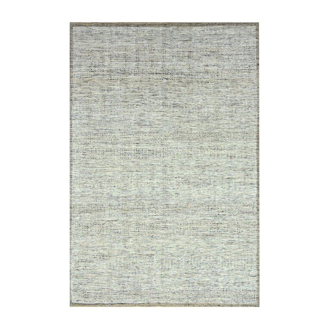 6'1"x9' Brown Pure Wool Rug Hand Knotted Oxidized Grass Design Oriental: 6'1"x9' Brown Pure Wool Rug Hand Knotted Oxidized Grass Design Oriental This stunning hand-knotted wool rug boasts an oxidized grass design in rich, warm tones. Measuring 6'1" x 9', its rectangular