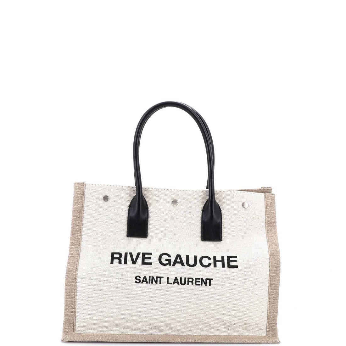Saint Laurent Rive Gauche Shopper Tote Canvas Small (1 of 5)