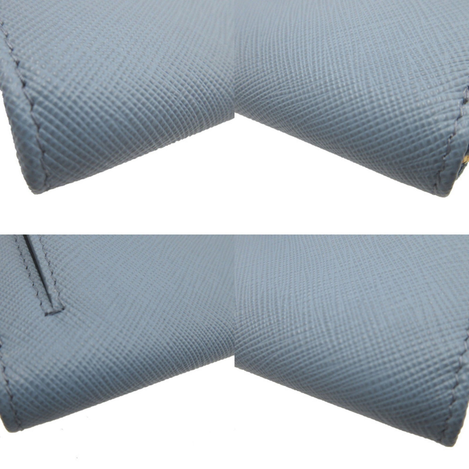 Saffiano Triangle Prada Card Case - 6