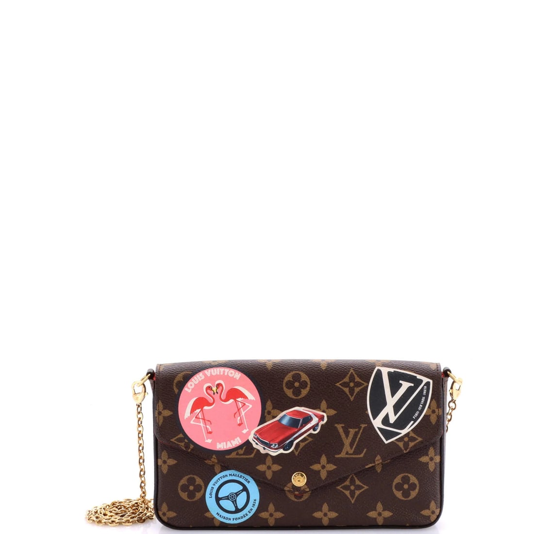 Limited edition monogram canvas pochette felicie louis vuitton: Limited edition monogram canvas pochette felicie louis vuitton Small, stylish, and richly detailed, this Limited Edition Monogram Canvas Pochette Felicie from Louis Vuitton boasts a classic design