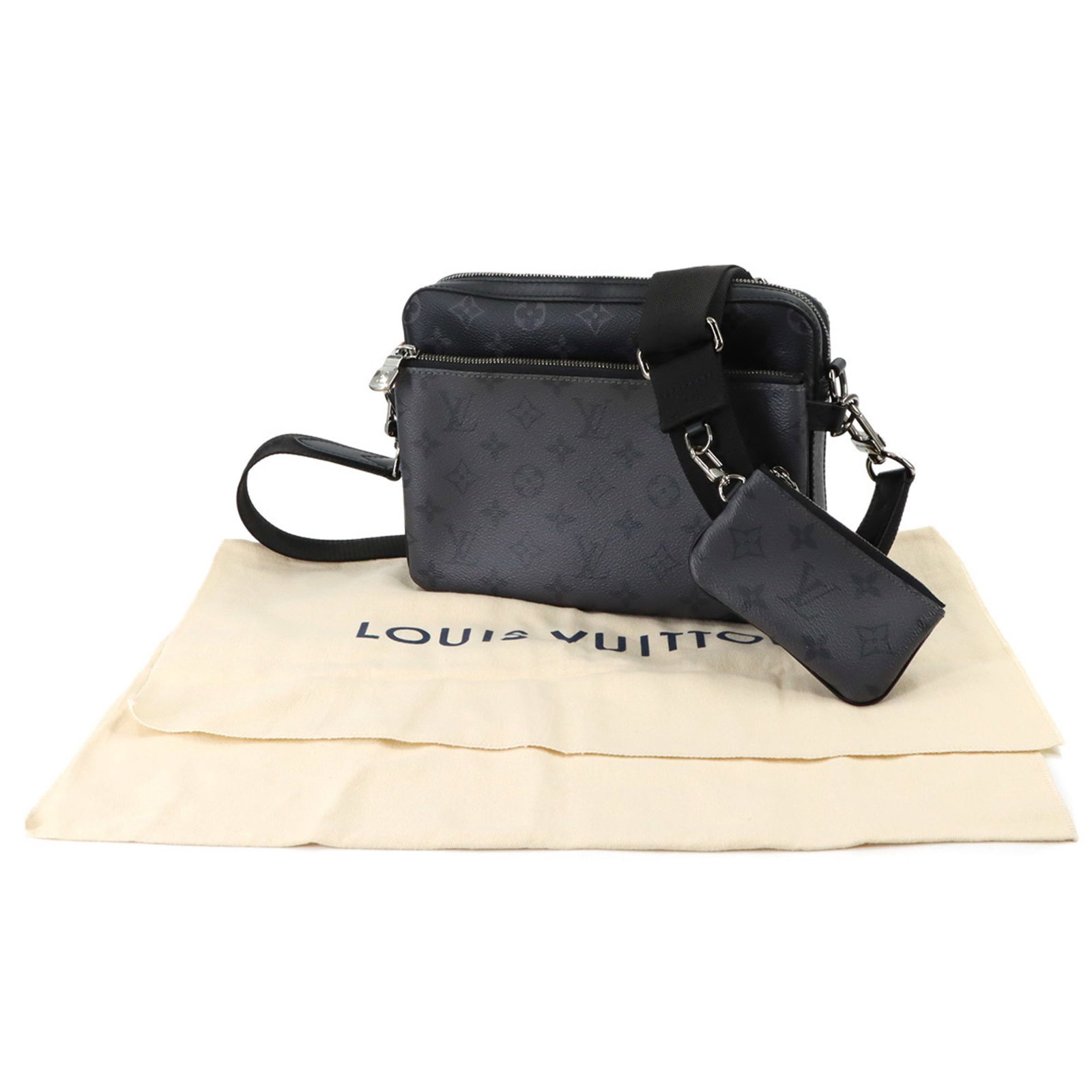 Louis Vuitton Messenger Bag Monogram Eclipse Canvas Shoulder - 2