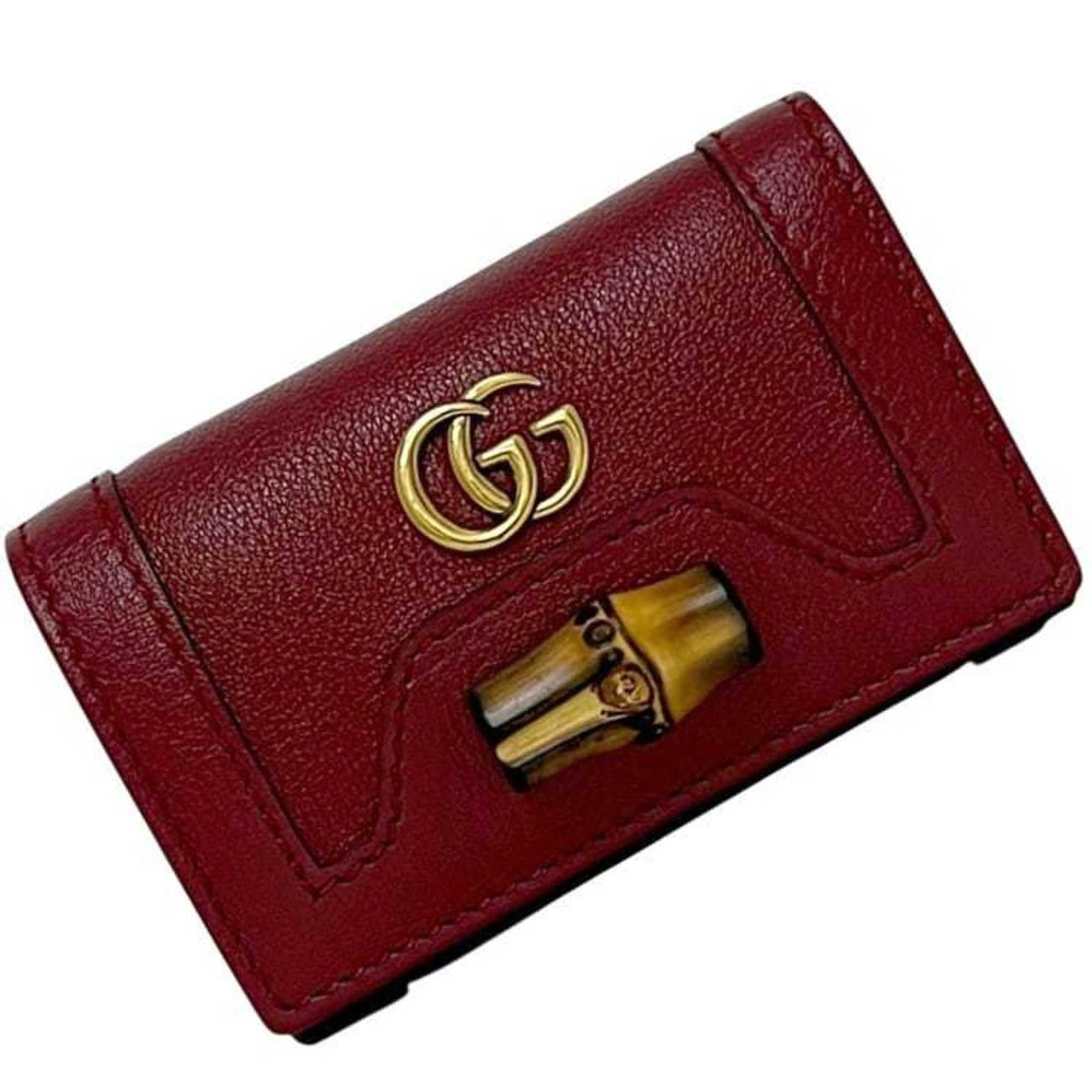 Keycase Leather Bamboo Gucci - 2