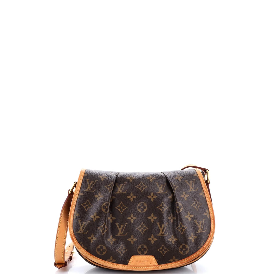 Louis Vuitton Handbag Monogram Canvas PM: Louis Vuitton Handbag Monogram Canvas PM Brown Louis Vuitton Menilmontant Handbag Monogram Canvas PM in good condition, featuring the iconic monogram pattern and gold hardware. This shoulder bag