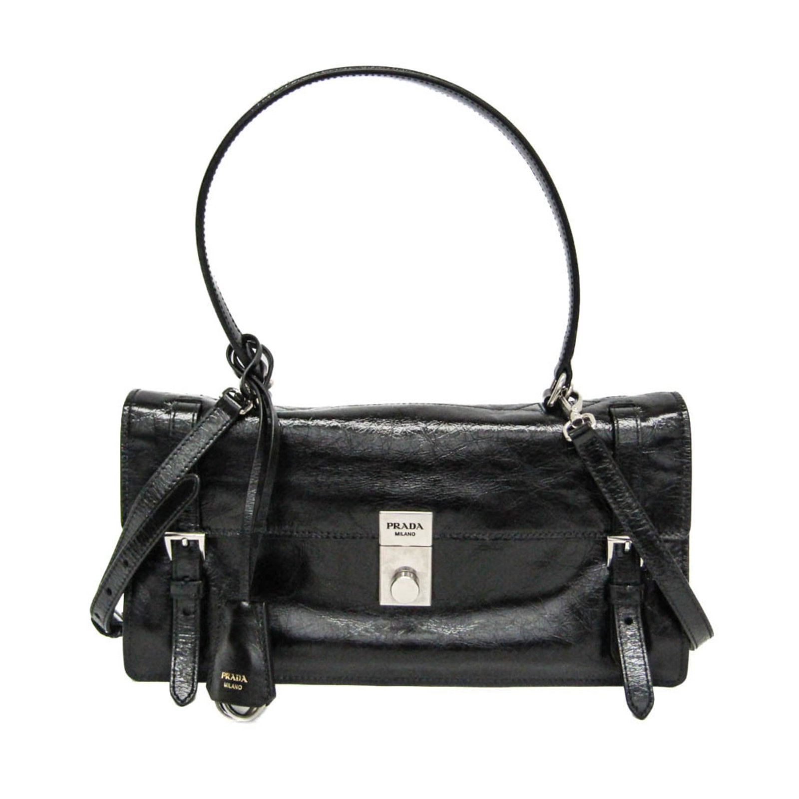 Handbag Leather Bag Shoulder Prada (1 of 13)