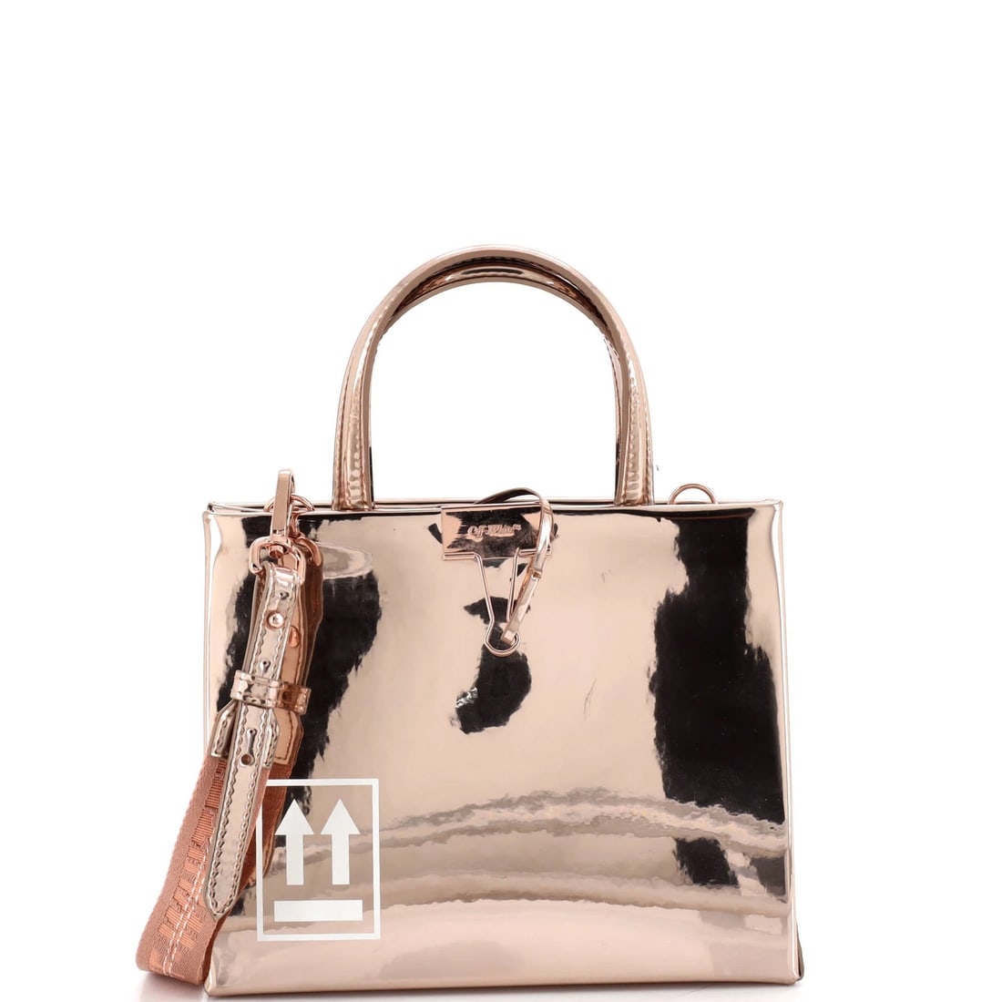 Mini white patent box tote printed off (1 of 5)
