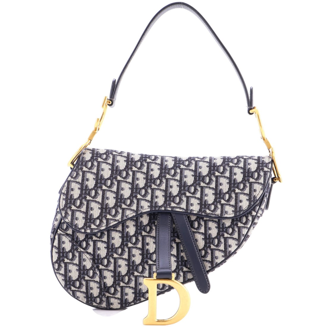Christian Dior Saddle Handbag Oblique Canvas Medium: Christian Dior Saddle Handbag Oblique Canvas Medium The Christian Dior Saddle Handbag Oblique Canvas Medium boasts a striking blue canvas exterior with a timeless oblique design. Measuring medium in