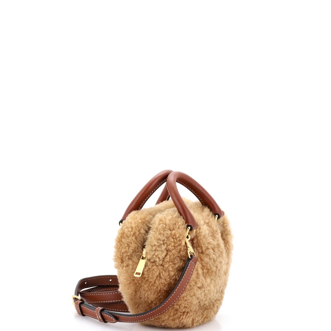 Shearling Leather Bag Celine Medium Heart - 2