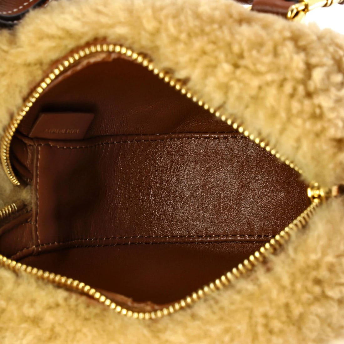 Shearling Leather Bag Celine Medium Heart - 5