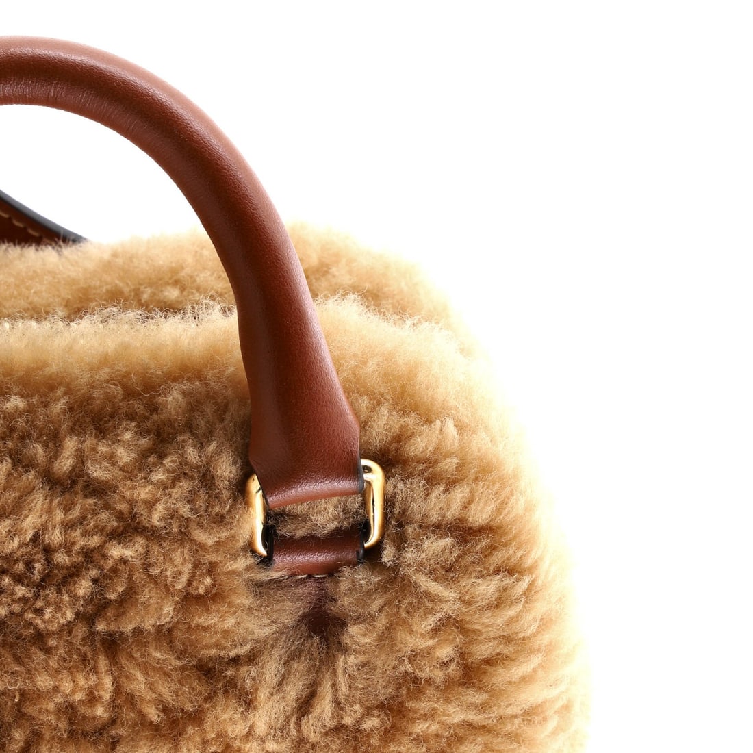 Shearling Leather Bag Celine Medium Heart - 7