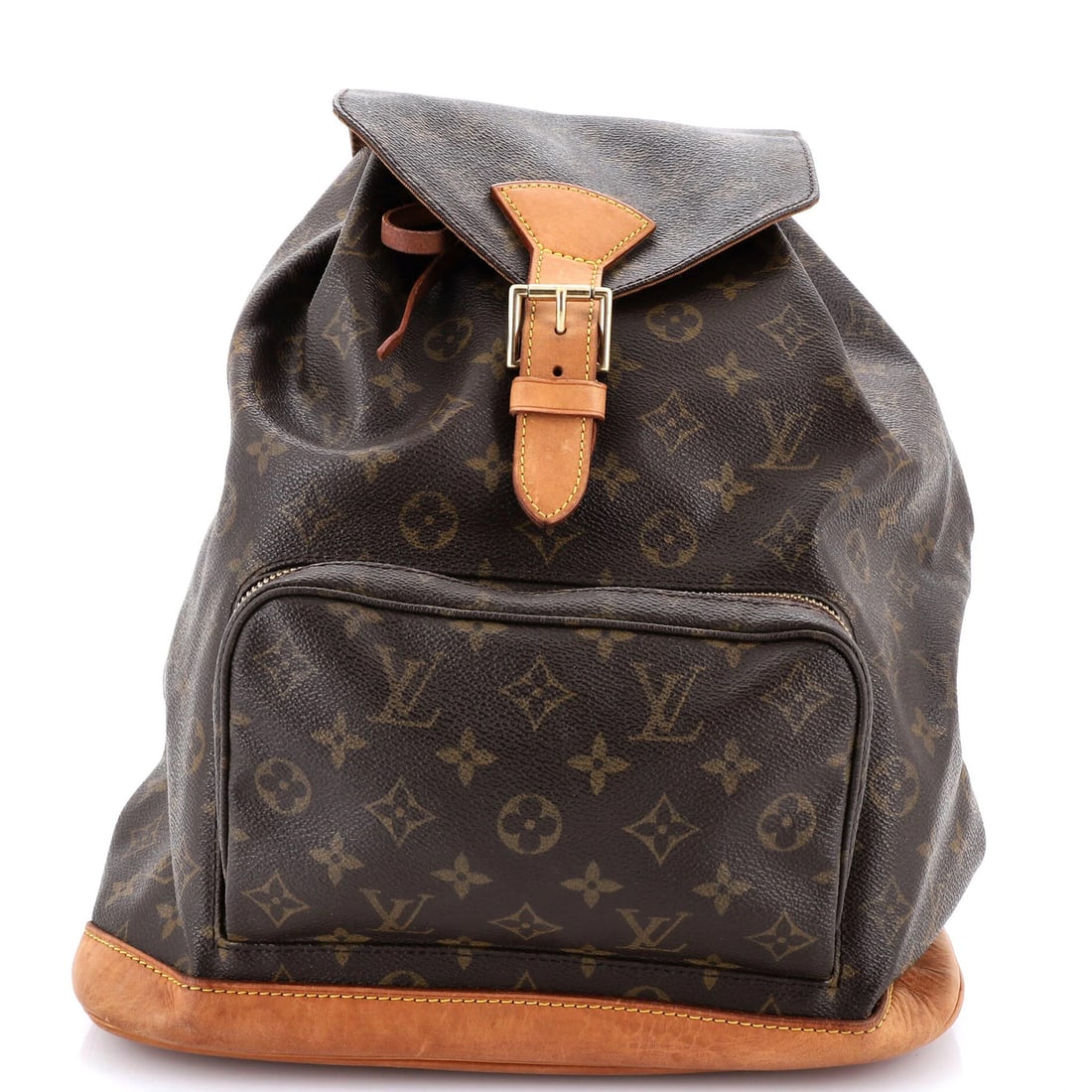 Vintage Louis Vuitton GM Montsouris Backpack Canvas: Vintage Louis Vuitton GM Montsouris Backpack Canvas Brown canvas backpack with gold hardware, featuring the iconic Montsouris design and classic GM monogram pattern. Measuring 15" x 12.5" x 5", it
