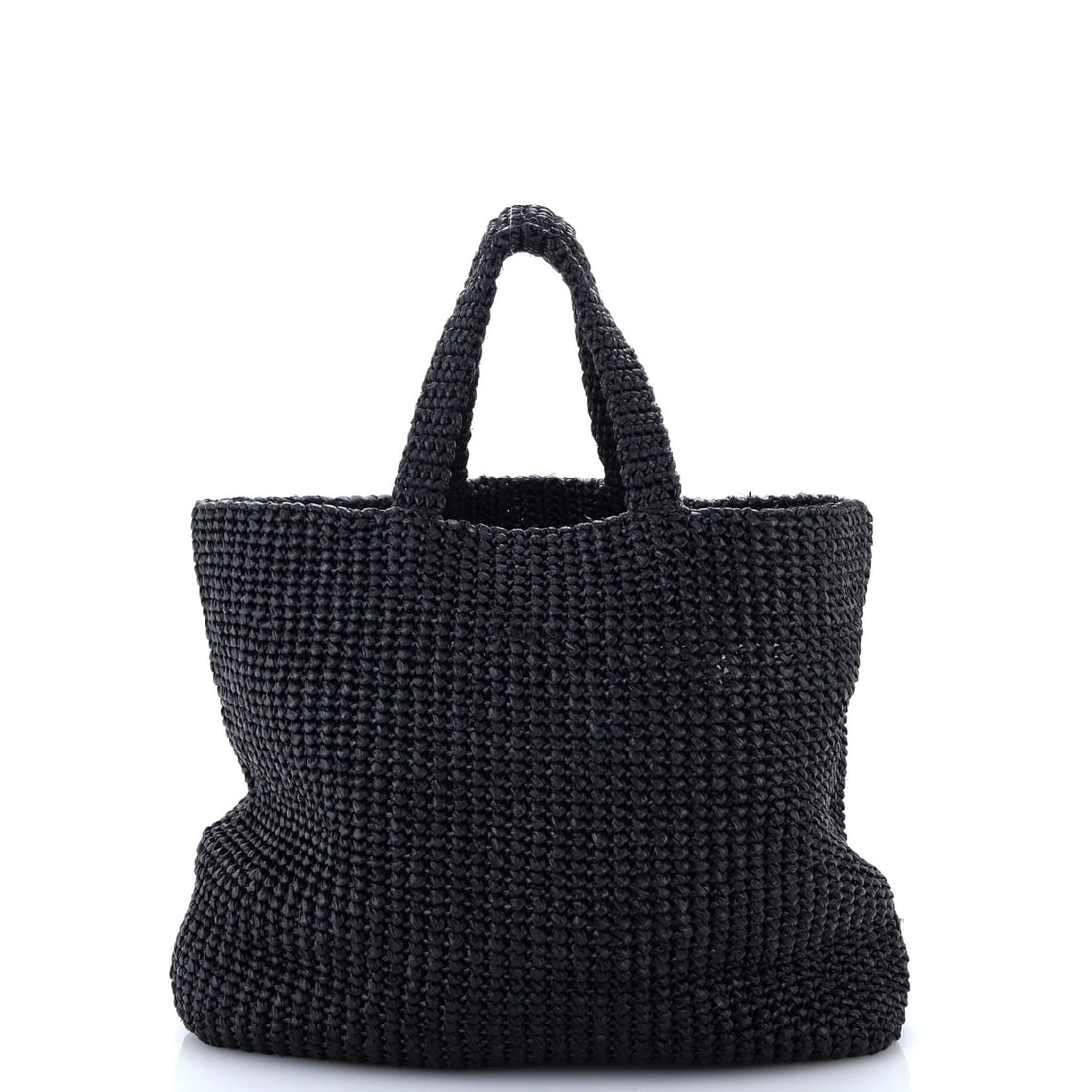 Prada Logo Tote Raffia Large - 3