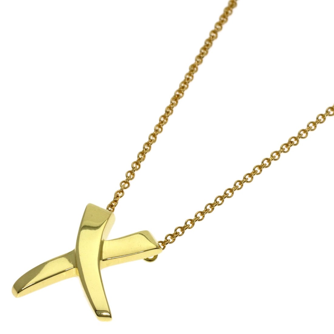 Tiffany&Co. Kiss Paloma Picasso Necklace K18 Yellow Gold (1 of 5)