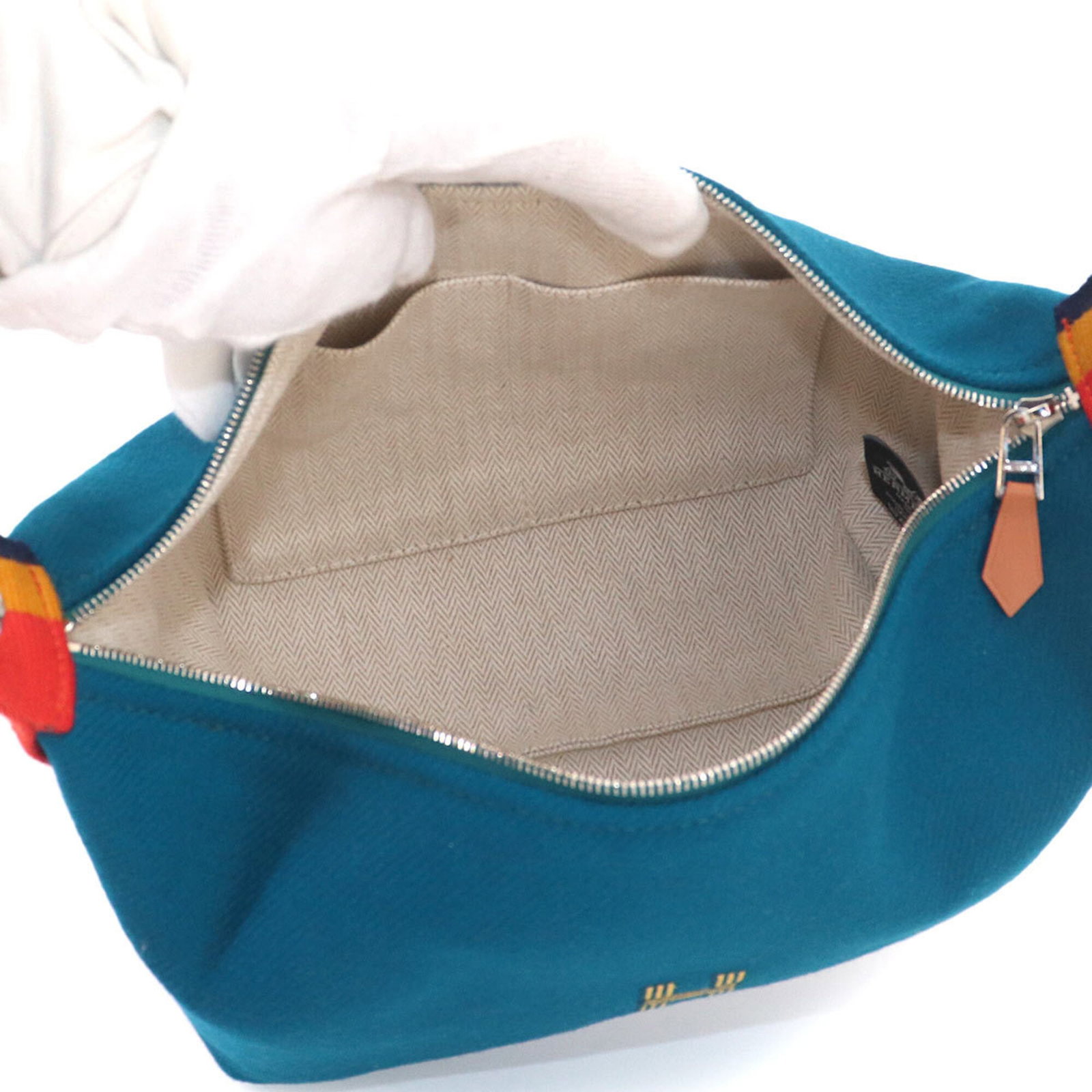 Wool pouch handbag from Hermes - 5