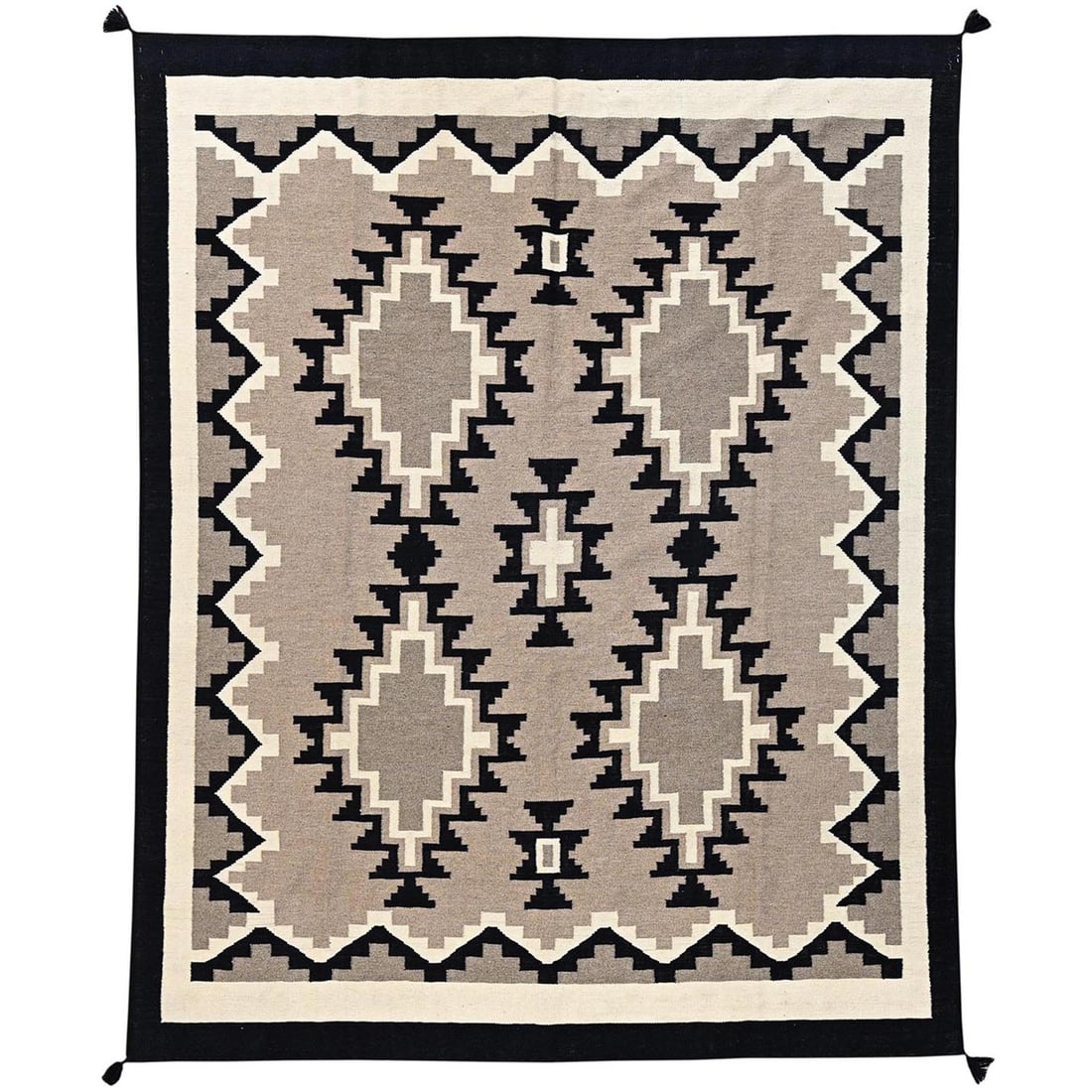 8'x10' Brown Hand Woven Southwest Geometric Design Flat Weave Pure Wool Rug: 8'x10' Brown Hand Woven Southwest Geometric Design Flat Weave Pure Wool Rug 8'x10' Brown Hand Woven Southwest Geometric Design Flat Weave Pure Wool Rug features a stunning geometric design in warm, ea