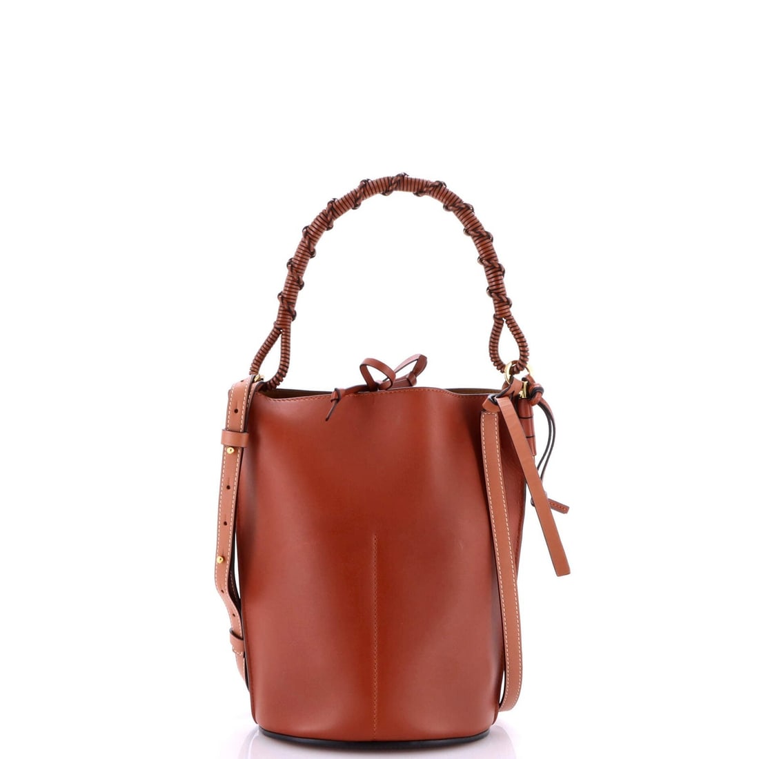 Loewe Gate Top Handle Bucket Bag Leather Medium - 3